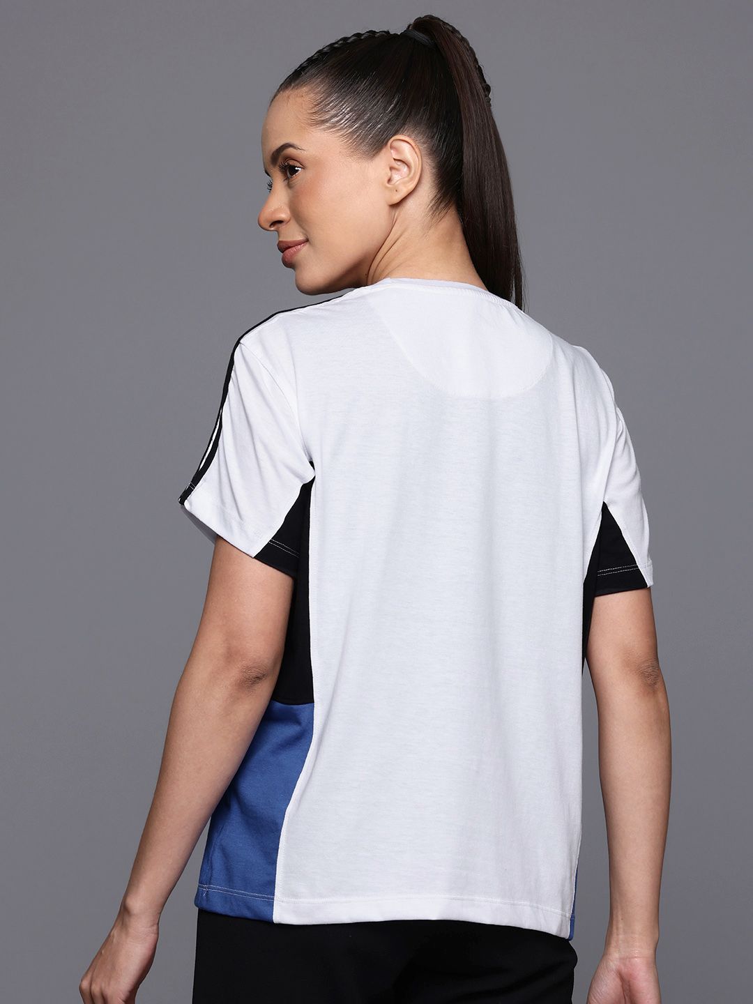 HRX by Hrithik Roshan Lifestyle Brand Logo Print Drop-Shoulder Sleeves T-shirt