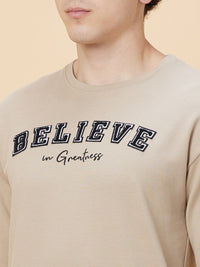 Being Human Typography Printed Drop Shoulder Sleeves Oversized T-shirt