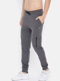 HRX by Hrithik Roshan Men Charcoal Grey Solid Slim Fit Athleisure Joggers