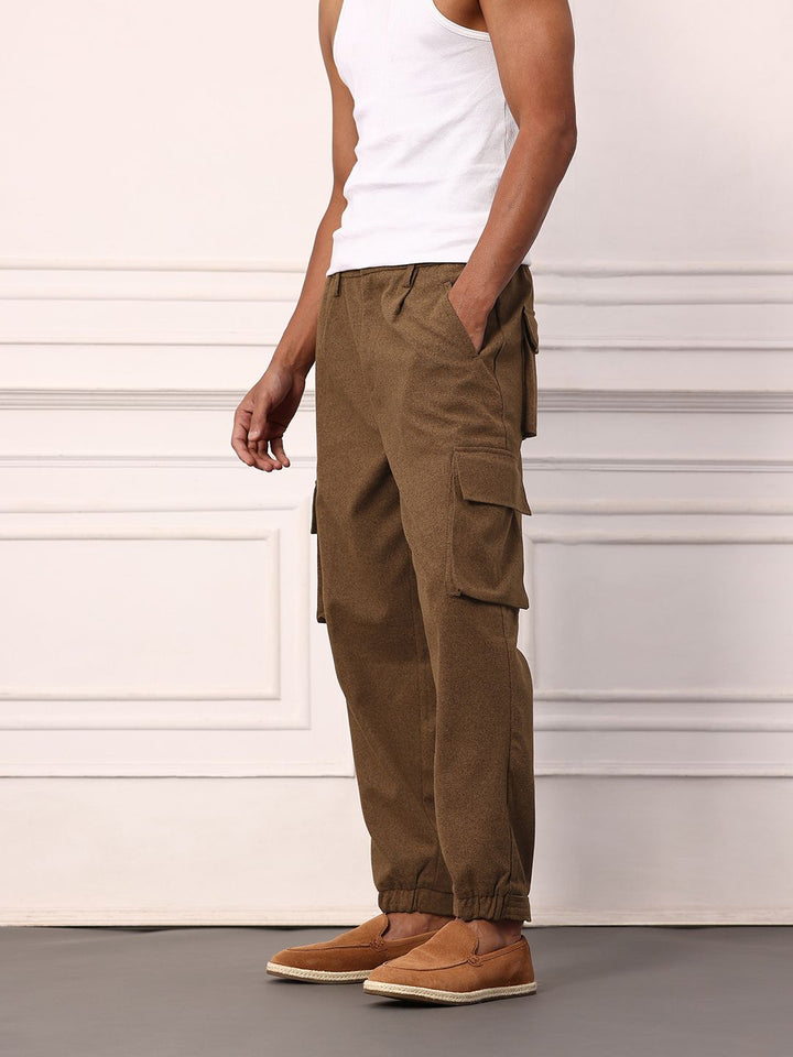 Mr Bowerbird Men Oversized Fit Pleated Cargos