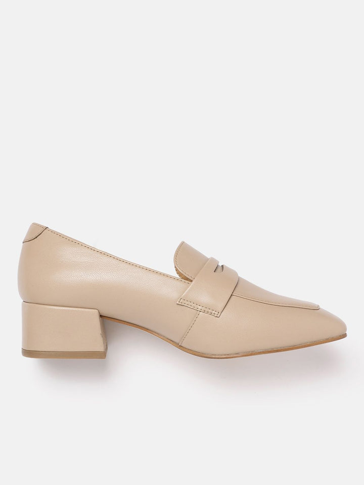 Lino Perros Women Block Heel Penny Loafers