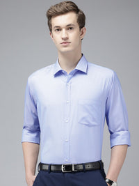 Park Avenue Self Design Slim Fit Textured Formal Shirt
