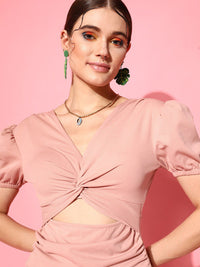 STREET 9 Pink Crepe Sheath Dress