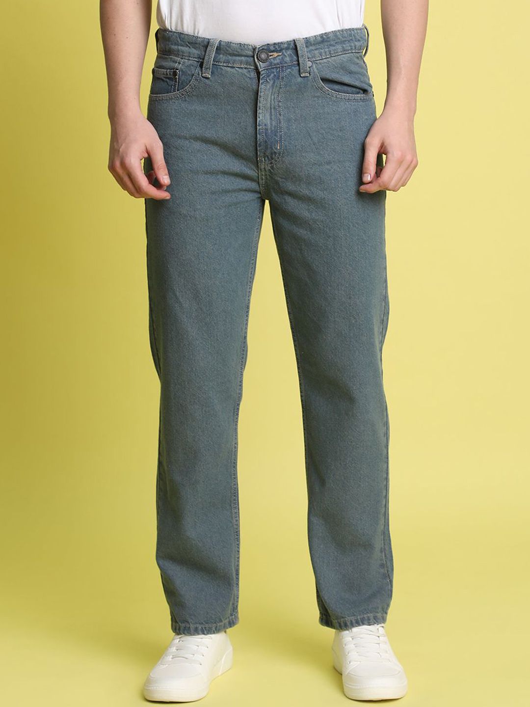 Bene Kleed Men Pure Cotton Relaxed Fit Tinted Jeans