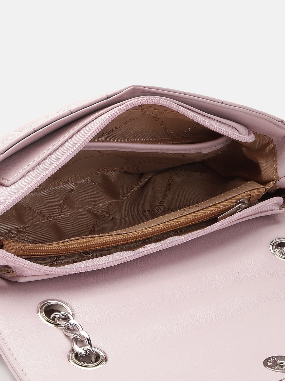 Lino Perros Structured Sling Bag with Quilted Detail