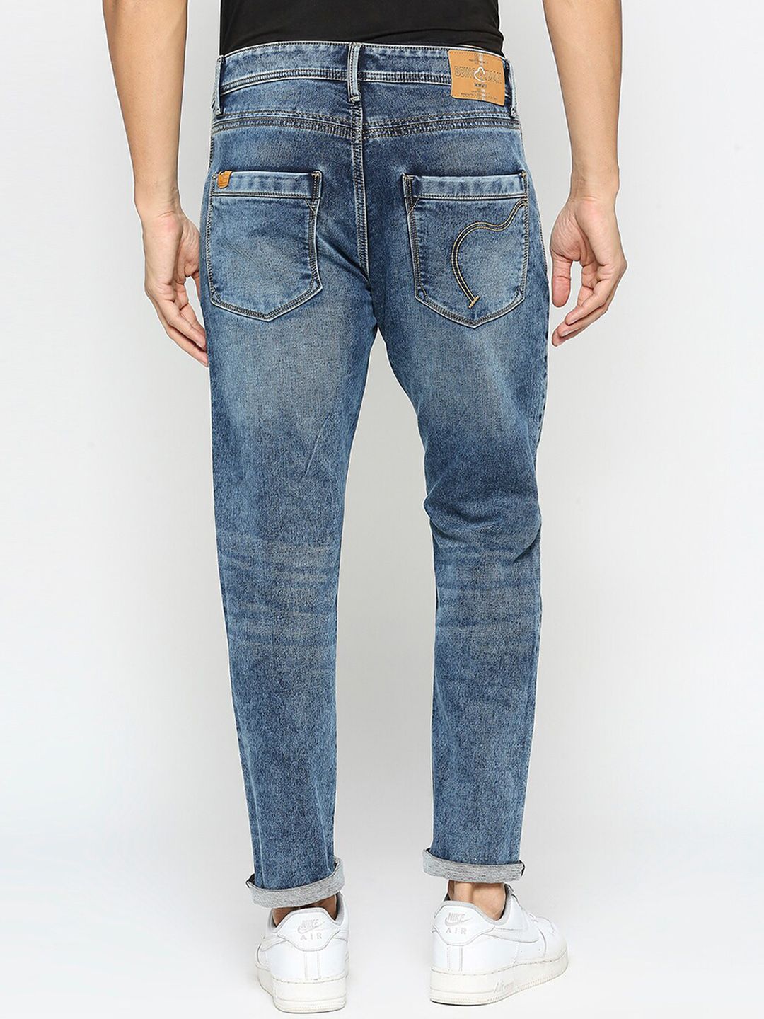 Being Human Men Clean Look Mid Rise Heavy Fade Jeans