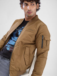 SPYKAR Men Full Sleeve Regular Fit Bomber Jacket