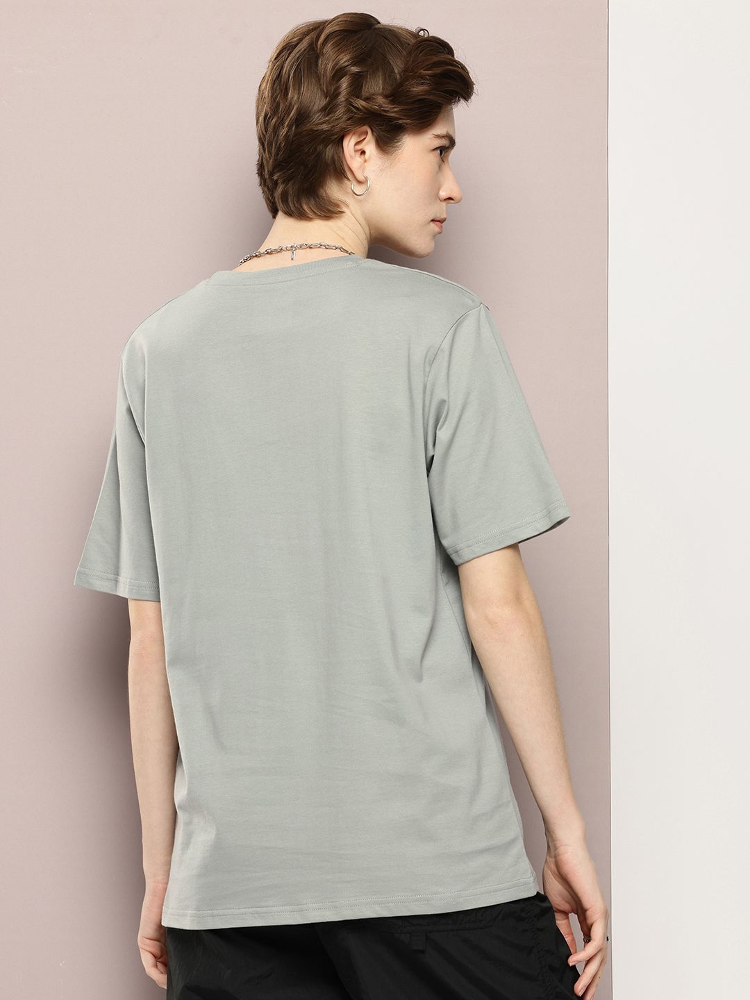 DILLINGER Graphic Printed Drop-Shoulder Sleeves Pure Cotton T-shirt