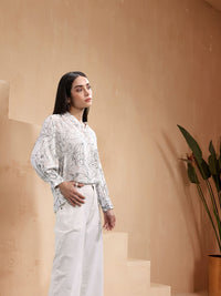 all about you Floral Print Shirt Style Top