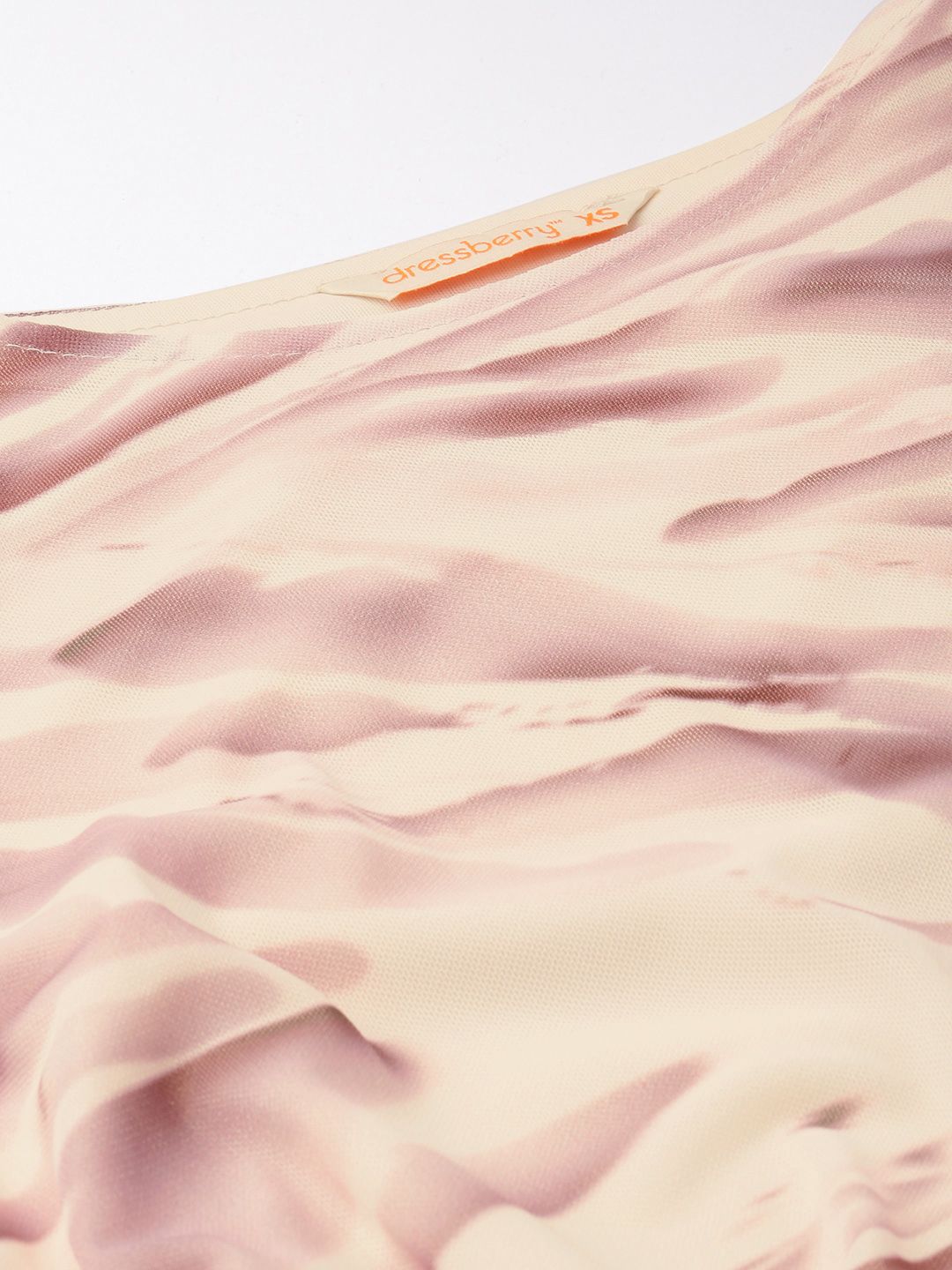 DressBerry Whispering Winds Sculpted Drapes Mesh Bodysuit