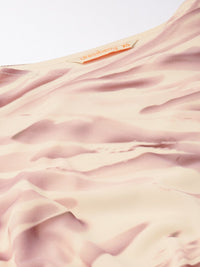 DressBerry Whispering Winds Sculpted Drapes Mesh Bodysuit