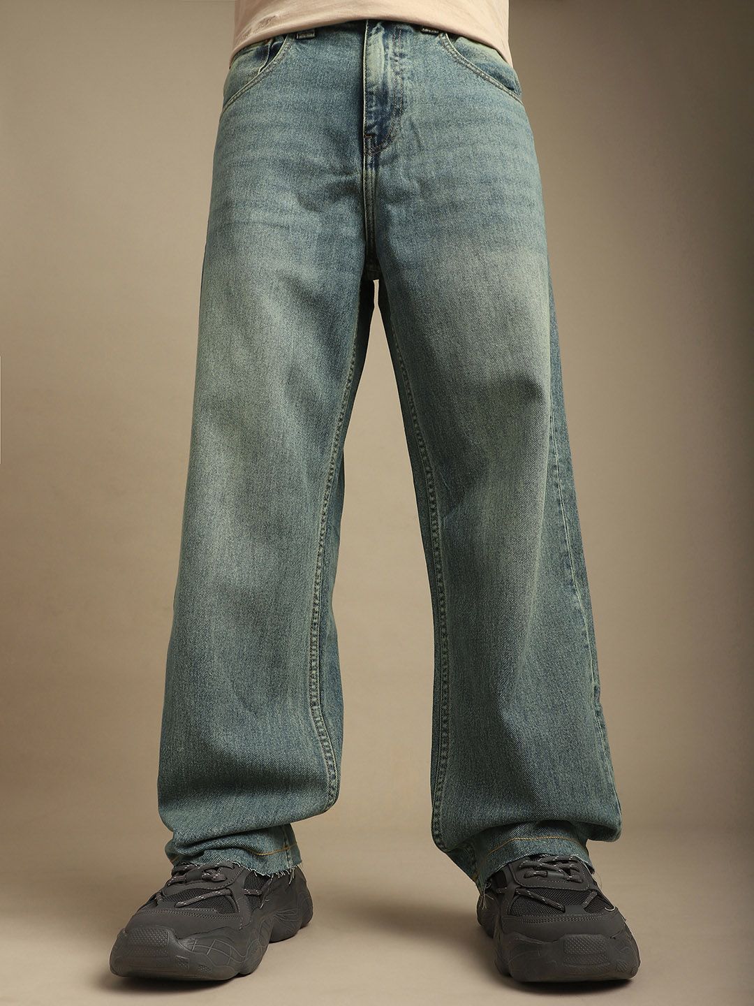 DILLINGER Men Loose Relaxed Fit Mid-Rise Jeans