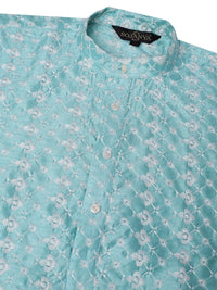 SOJANYA Floral Embroidered Thread Work Straight Kurta