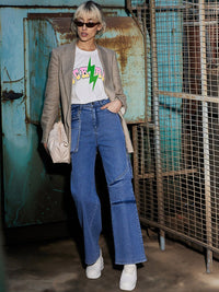 SASSAFRAS Women Light Fade Stretchable Jeans