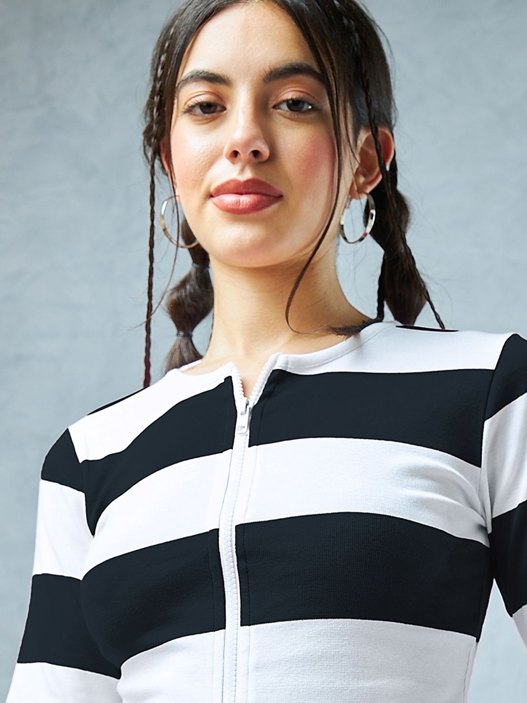 Bewakoof Striped Cotton Crop Top