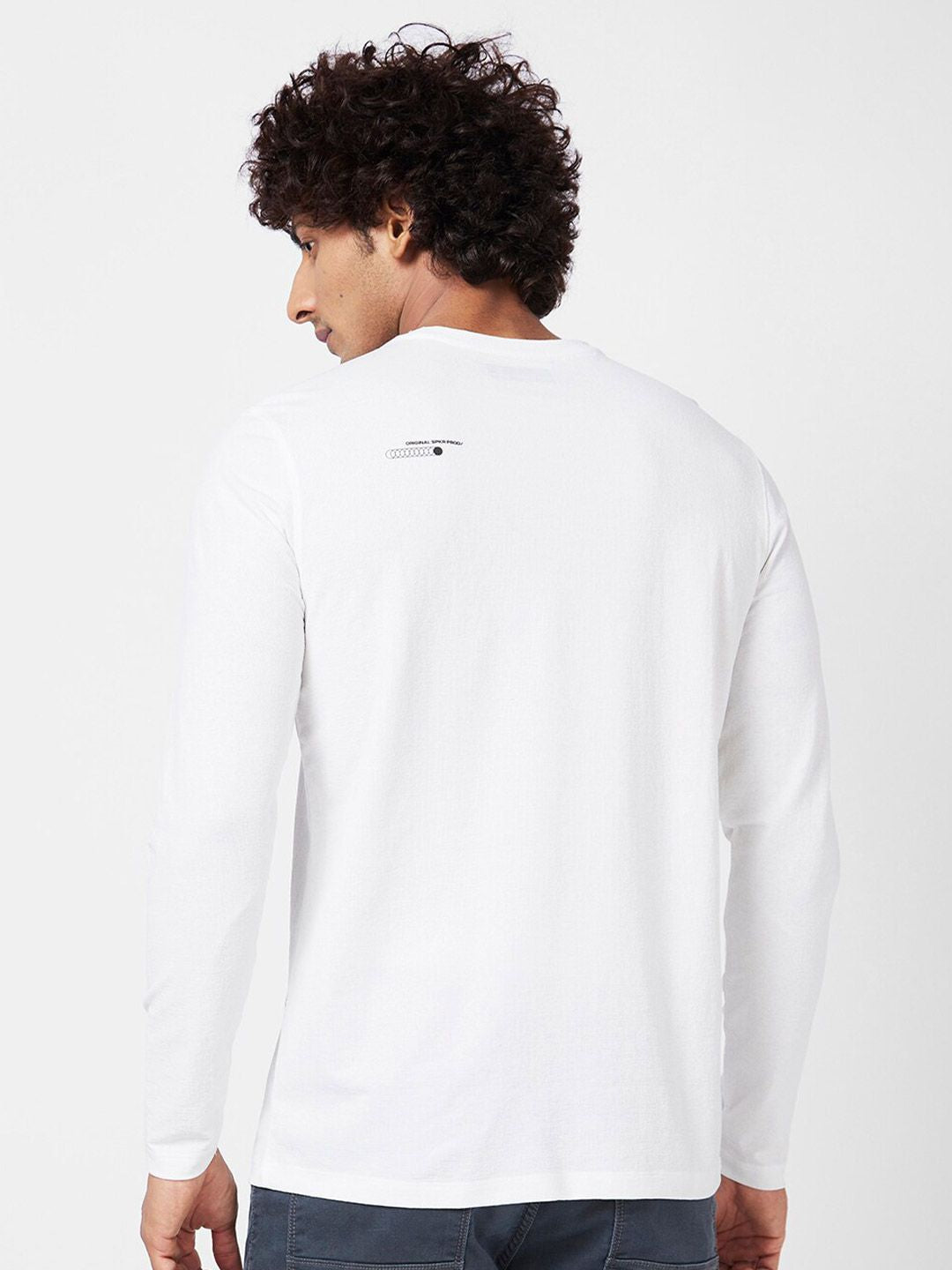 SPYKAR Long Sleeves Slim Fit Cotton T-shirt