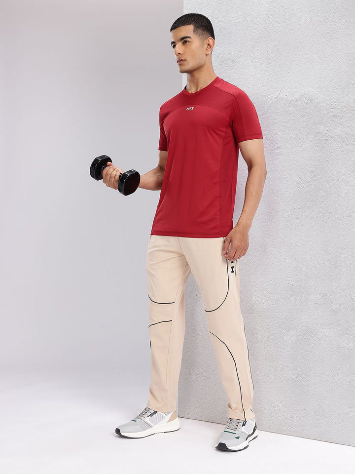HRX by Hrithik Roshan Men Contrast Piping Rapid-Dry Training Track Pants