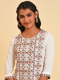 W Geometric Printed A-line Kurta