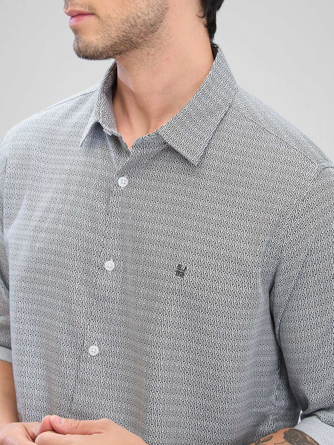 SPYKAR Men Slim Fit Grid Tattersall Checks Opaque Checked Pure Cotton Casual Shirt
