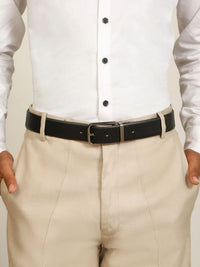 Teakwood Leathers Men Textured Leather Reversible Formal Belt