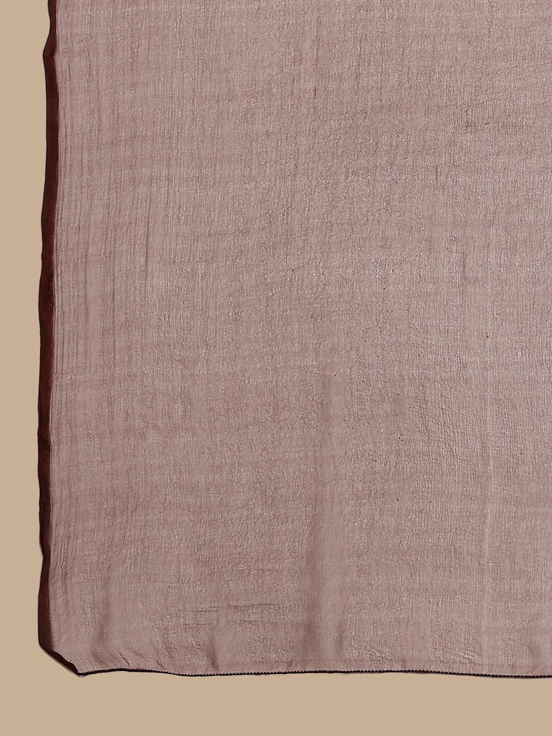 Anouk Brown Abstract Printed A-Line Kurta with Trousers & Dupatta