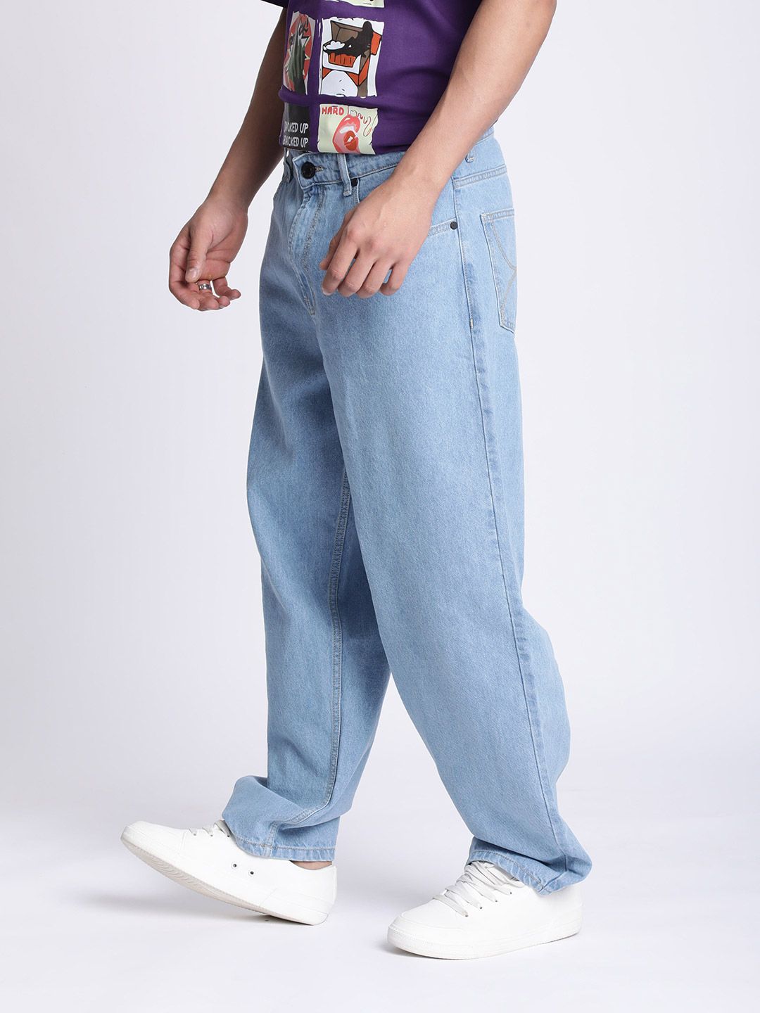 Bene Kleed Men Barrel fit High-Rise Jeans