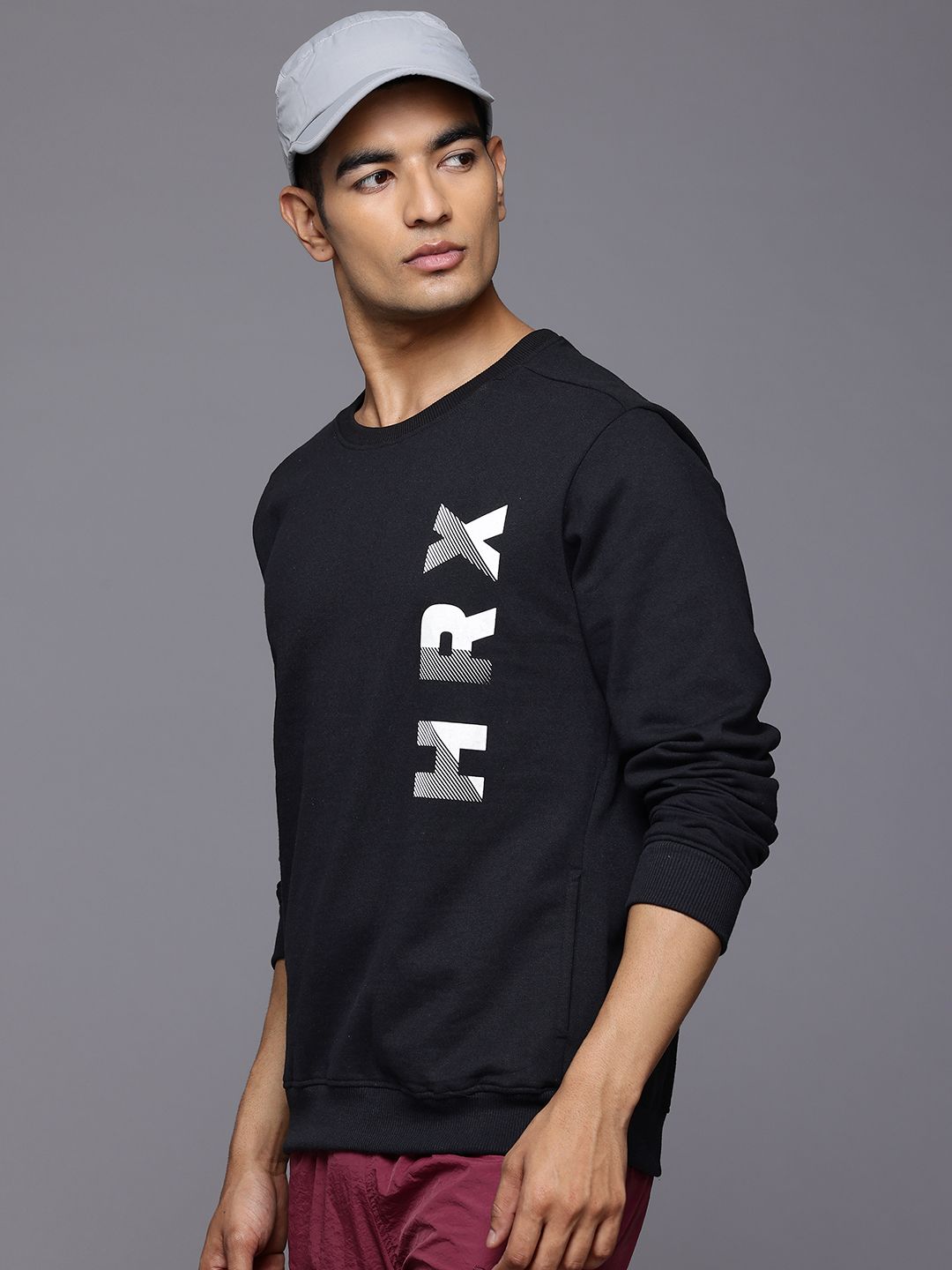HRX by Hrithik Roshan Brand Logo Printed Sweatshirt