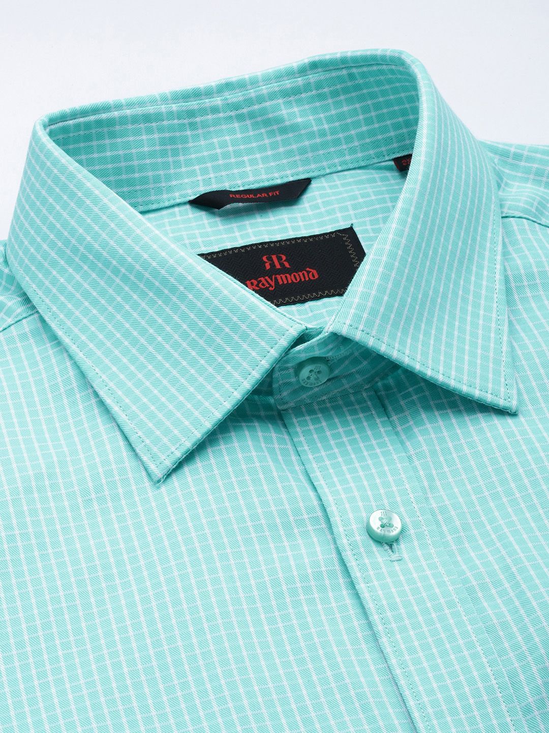 Raymond Pure Cotton Checked Formal Shirt