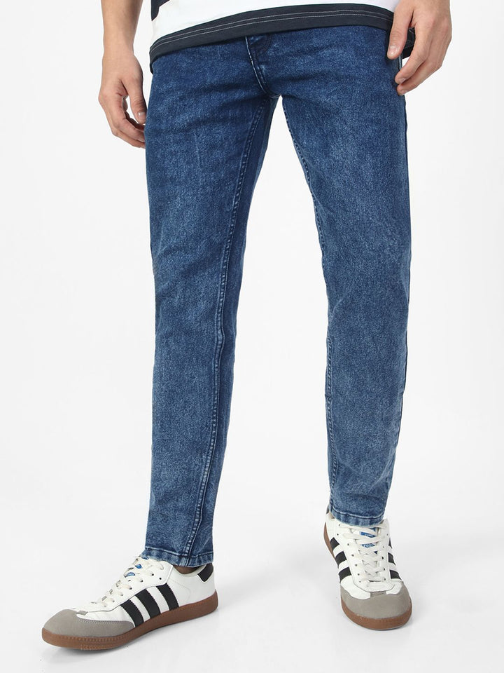 Urbano Fashion Men Clean Look Heavy Fade Stretchable Jeans
