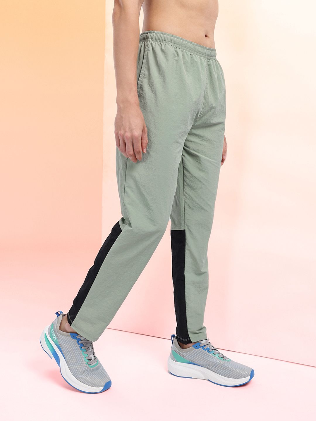 HRX by Hrithik Roshan Men Colorblock Running Track Pants