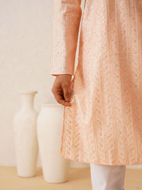 SOJANYA LUXE Mandarin Collar Embroidered Regular Thread Work Kurta with Pyjamas