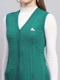 Monte Carlo V-Neck Cable Knitted Cardigan Sweater