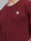 ADRO Men Solid Round Neck T-shirt