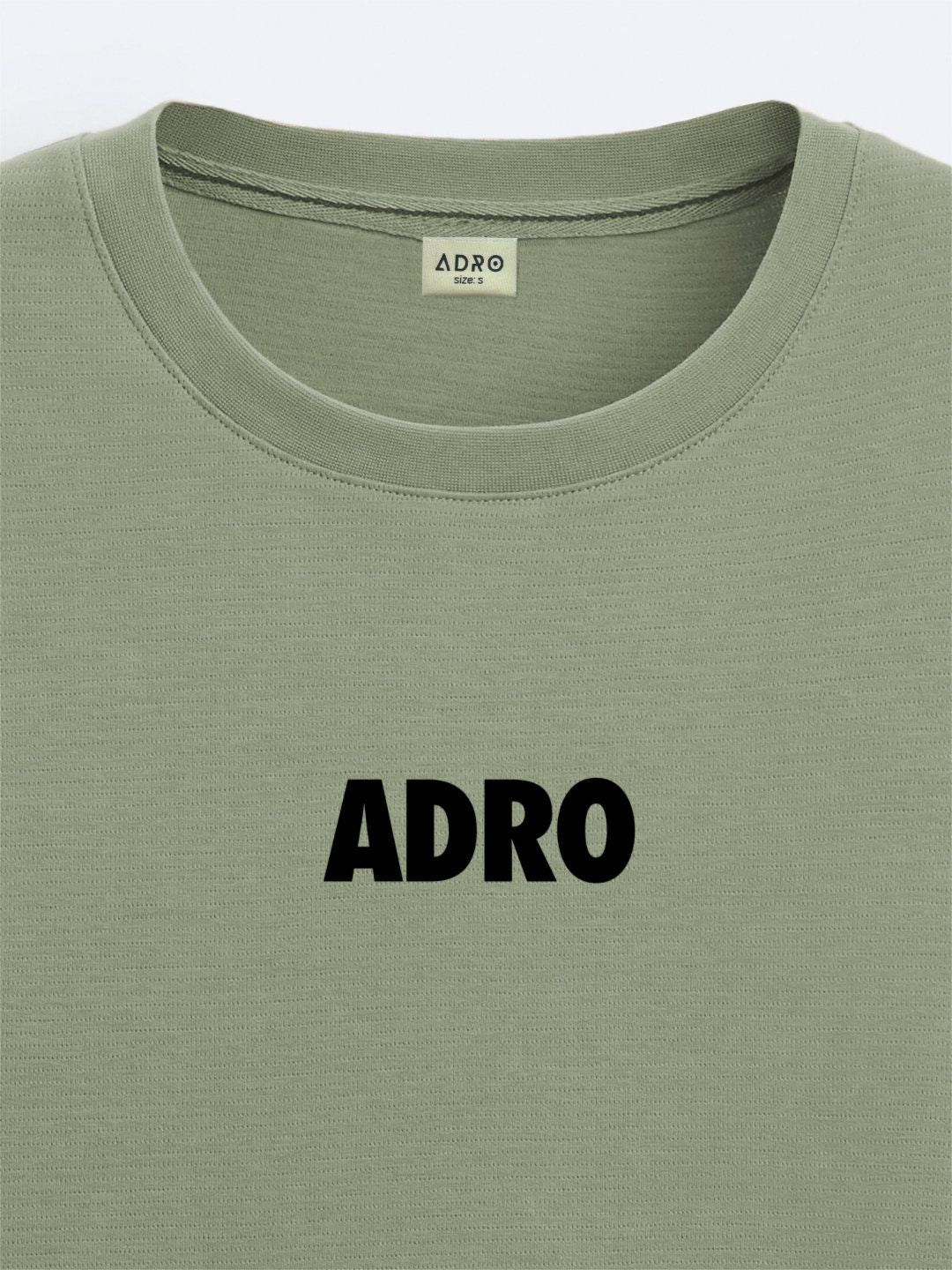 ADRO Men Printed Raw Edge T-shirt