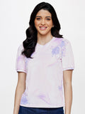 AND Floral Printed Puff Sleeves Top