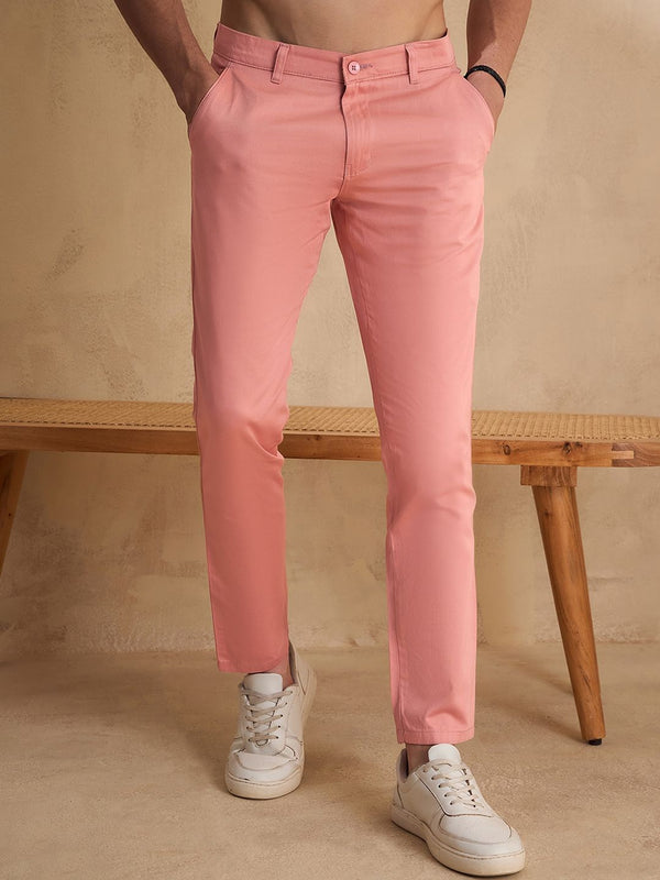 DENNISON Men Textured Relaxed Straight Fit Chinos