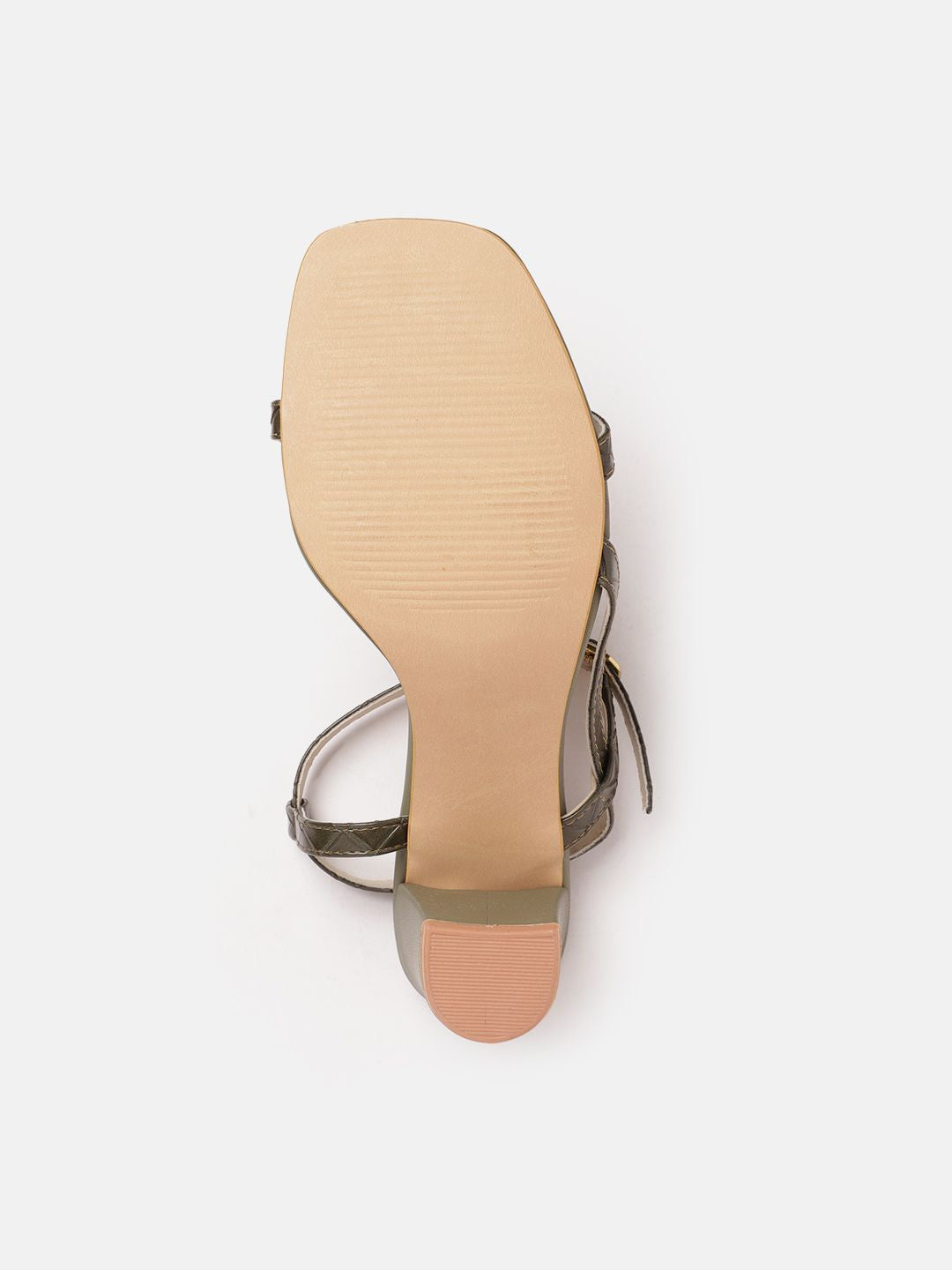 DressBerry Women Geometric Textured Block Heels