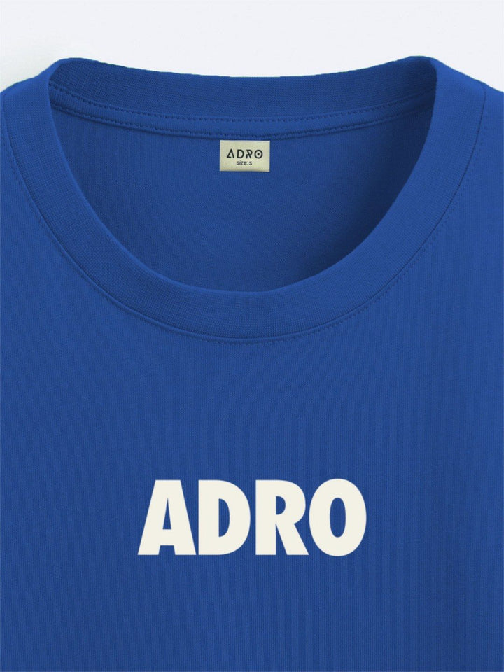 ADRO Lelaki Baju T-Shirt Bersaiz Besar Kapas Lengan Jatuh Bercetak Grafik