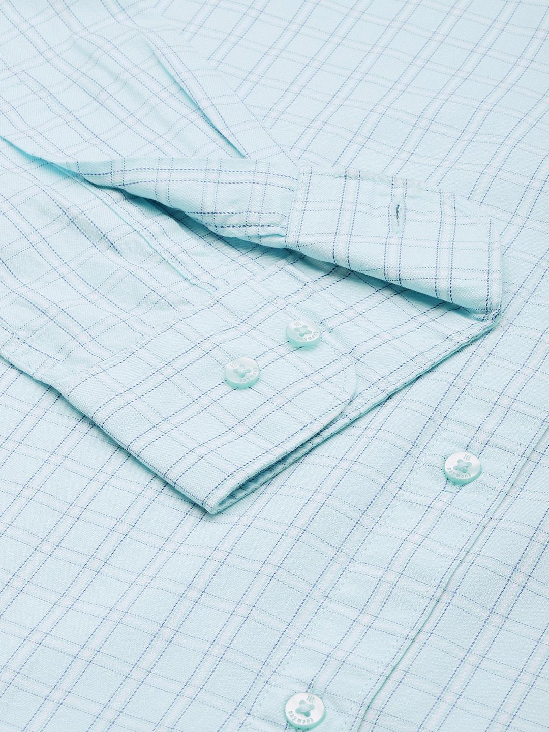 Raymond Pure Cotton Slim Fit Checked Casual Shirt