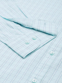 Raymond Pure Cotton Slim Fit Checked Casual Shirt