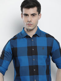 The Indian Garage Co Men Buffalo Checked Casual Cotton Shirt