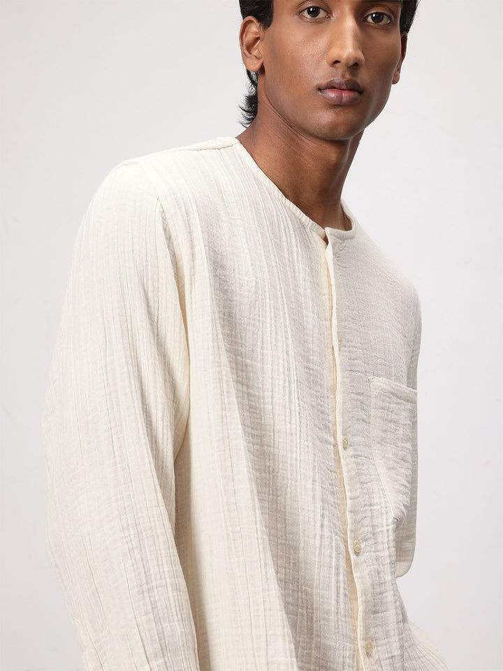 ether Kora Pure Cotton Crinkled Relaxed Shirt
