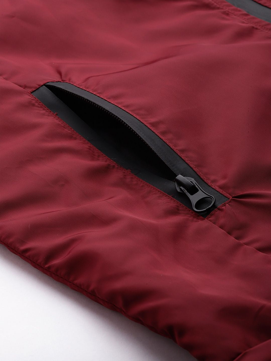 The Indian Garage Co Men Maroon Solid Tailored Jacket