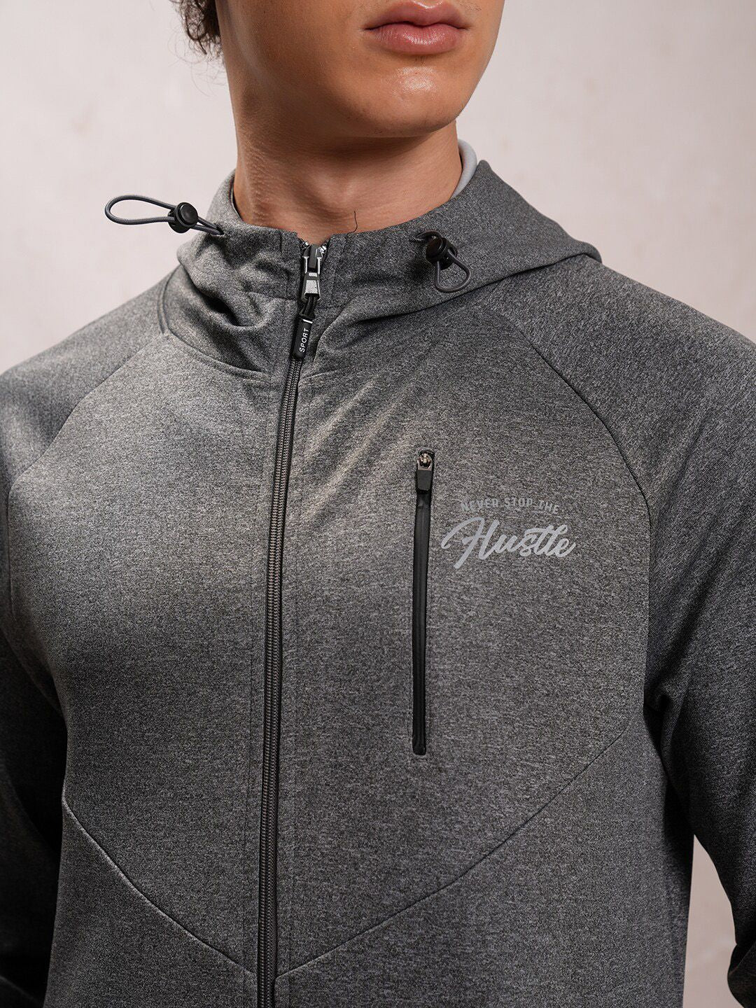 HIGHLANDER Mock Collar Open Front Jacket