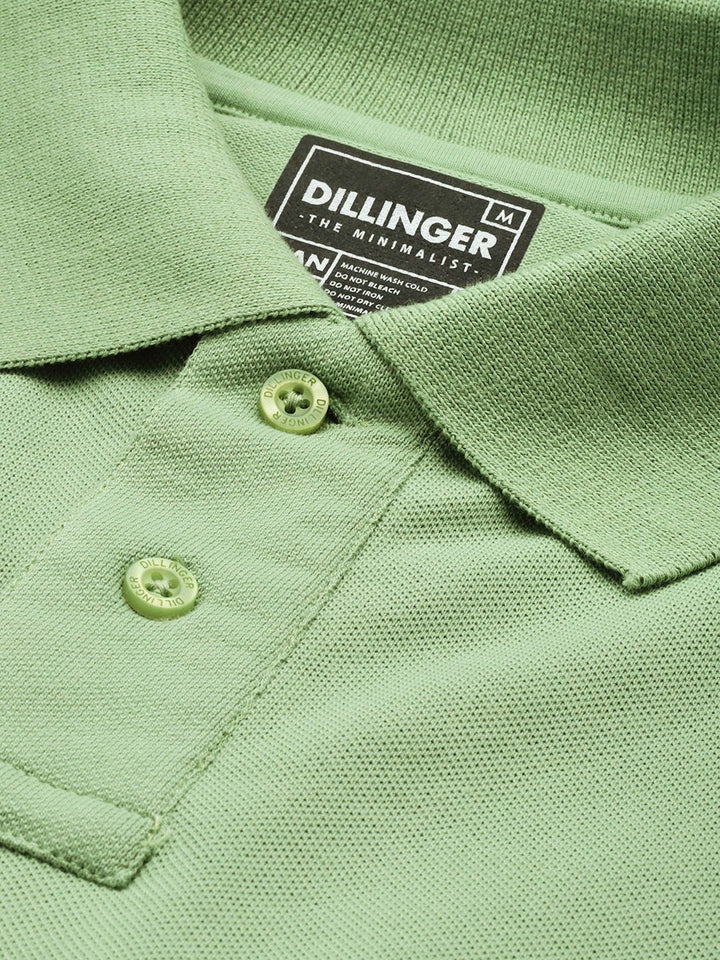 DILLINGER Men Polo Collar Pure Cotton T-shirt