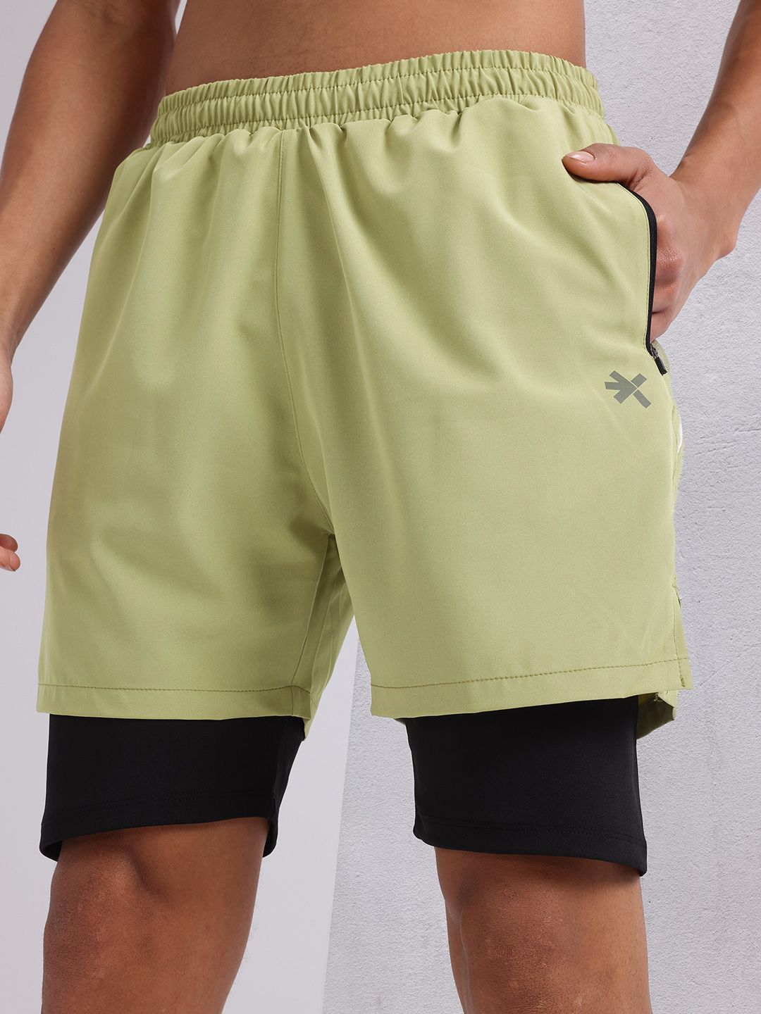 HRX by Hrithik Roshan Men Reflective Detail Rapid-Dry Running Shorts