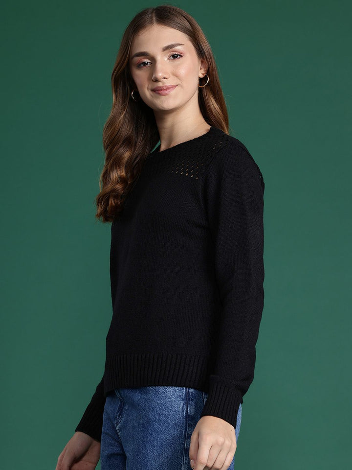 DressBerry Open Knit Pullover