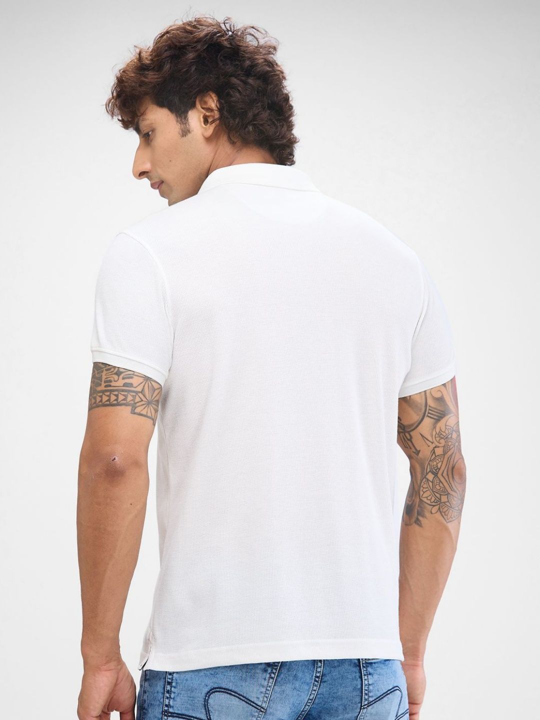 SPYKAR Men Polo Collar Solid Slim Fit T-shirt