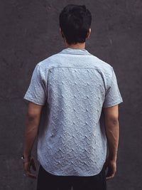 Powerlook Self Design Casual Shirt