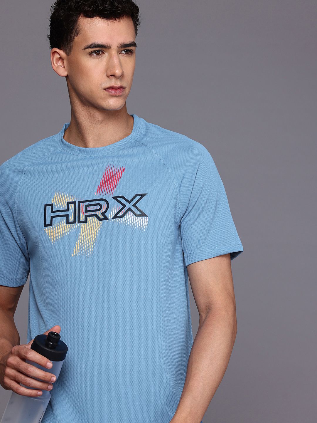 HRX by Hrithik Roshan Brand Logo Printed Rapid-Dry Running T-shirt